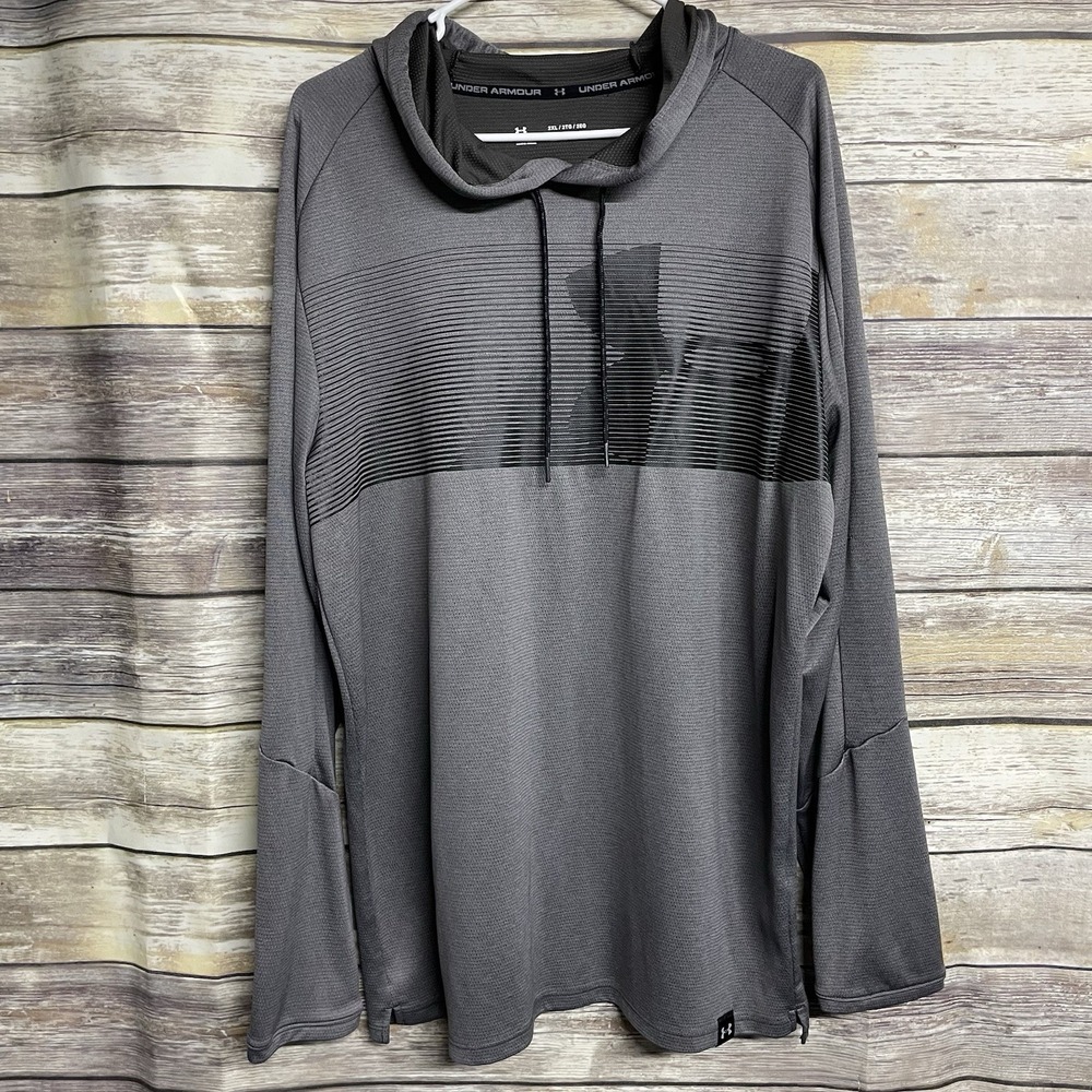 Under Armour Men's 2XL‎ XXL Light Weight Gray Pullover Long Sleeve Shirt Nice!